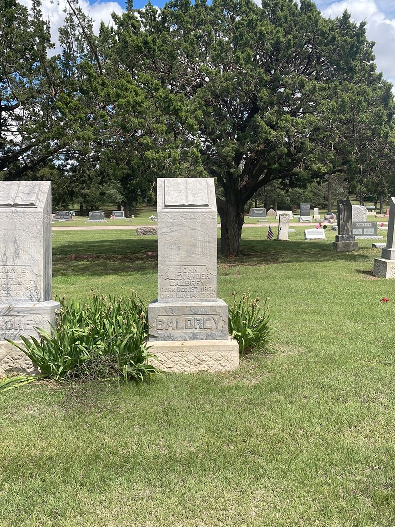 John Alexander Baldrey's grave. Photo 1