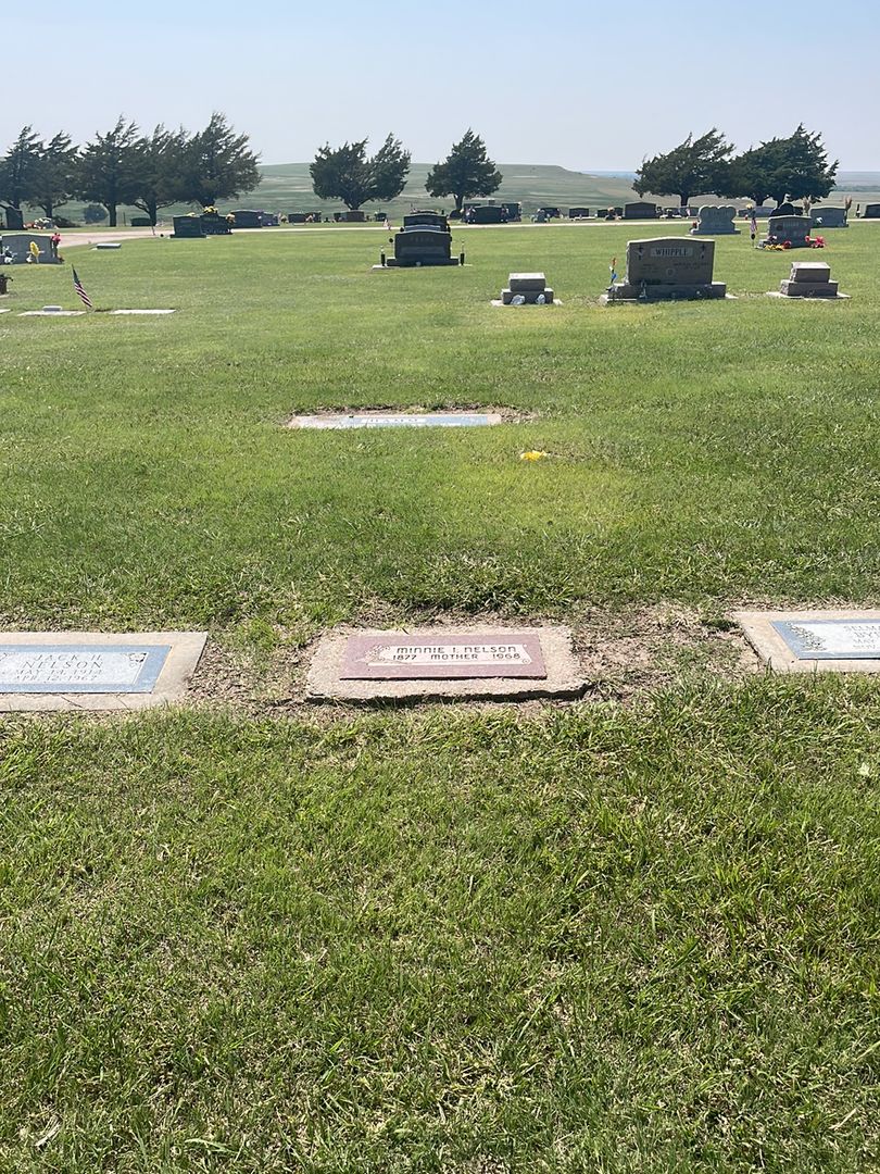 Minnie I. Nelson's grave. Photo 1