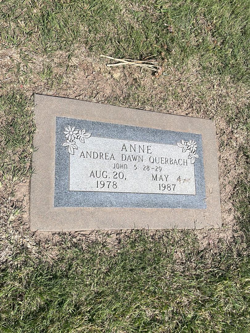 Anne Andrea Dawn Querbach's grave. Photo 1