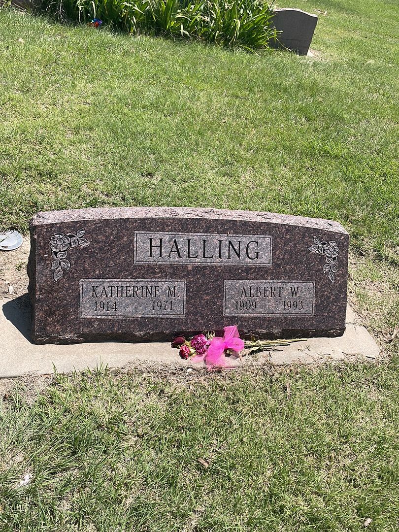 Albert W. Halling's grave. Photo 1
