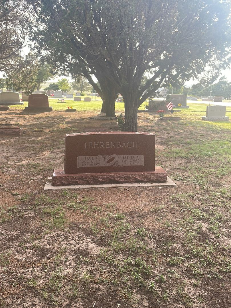 Paul A. Fehrenbach's grave. Photo 1