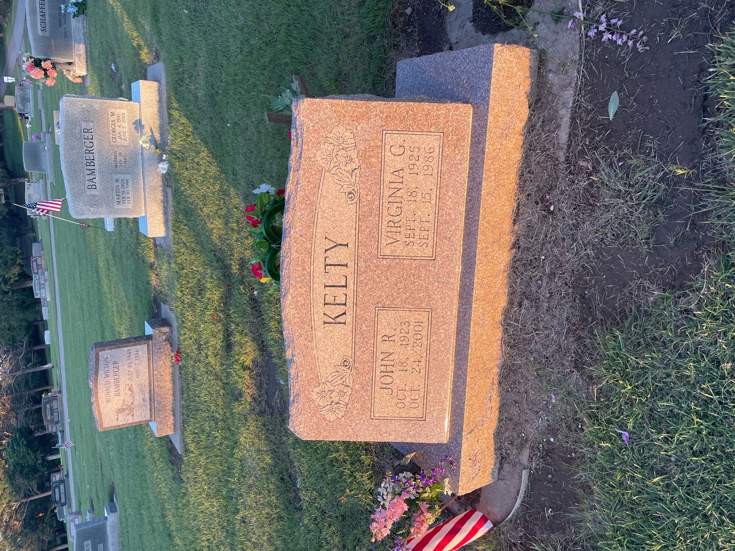Virginia G. Kelty's grave. Photo 1