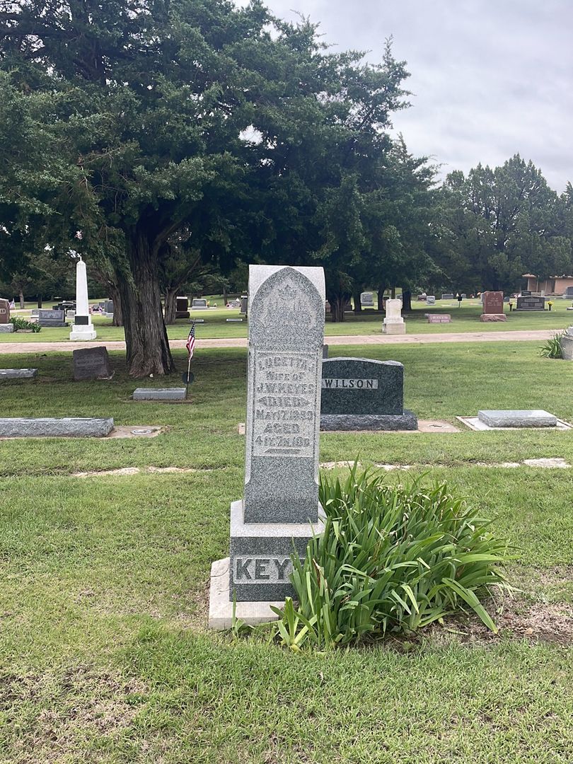 Lucetta J. Keyes's grave. Photo 1