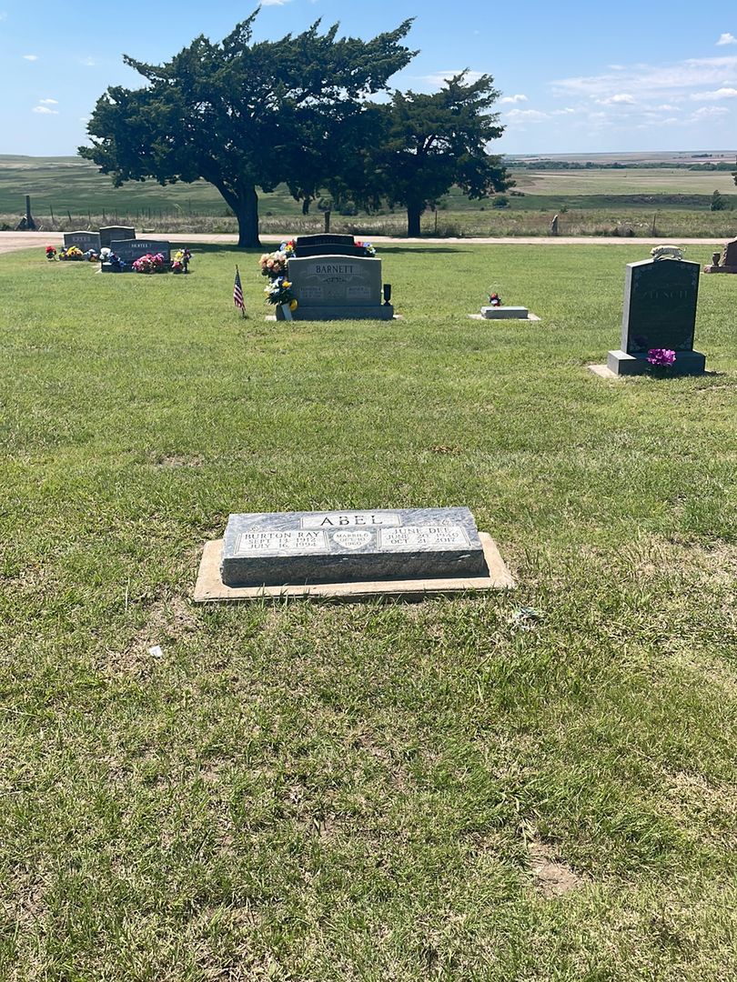 Burton Ray Abel's grave. Photo 1