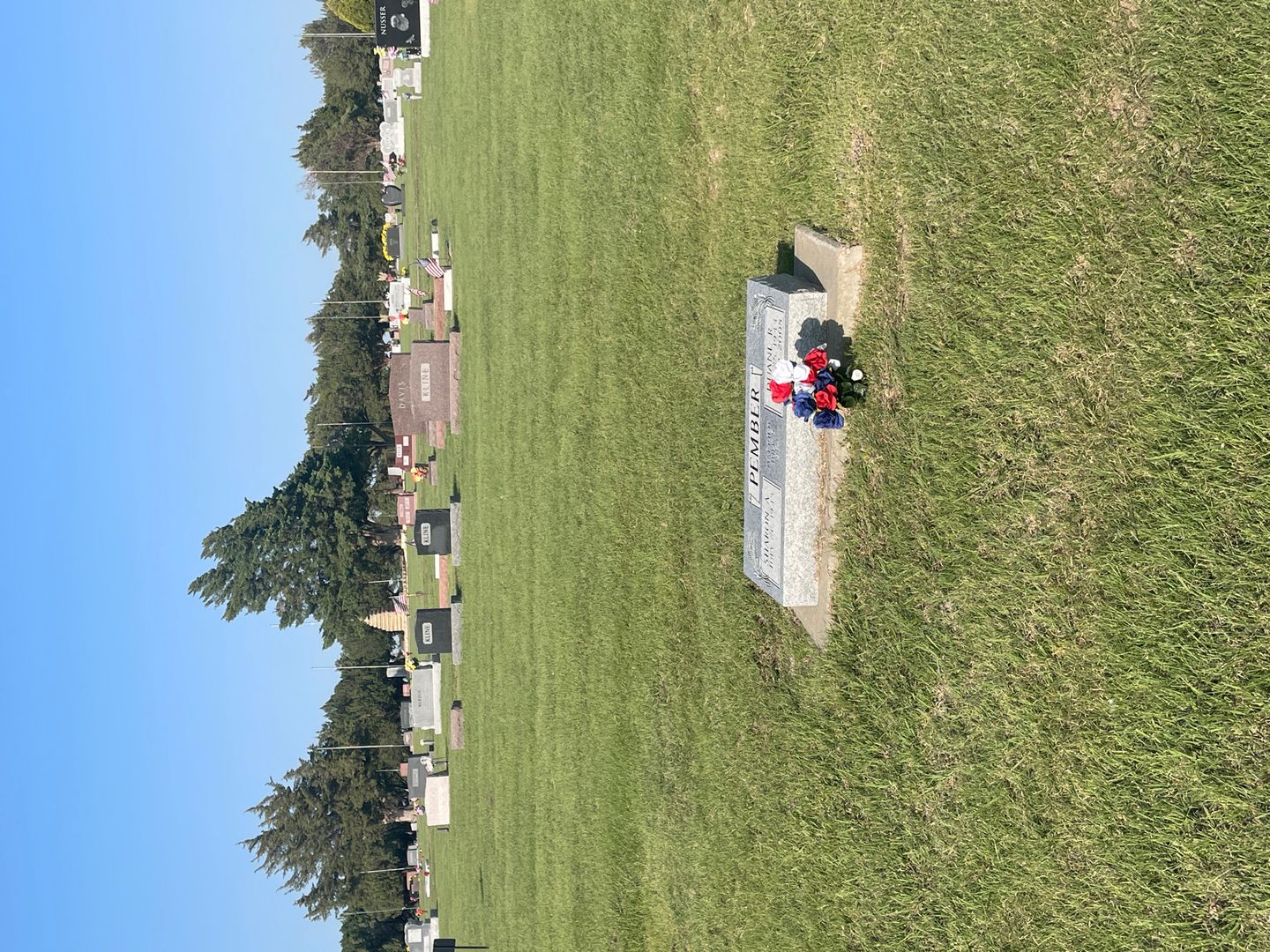 Duane Royce Pember's grave. Photo 1