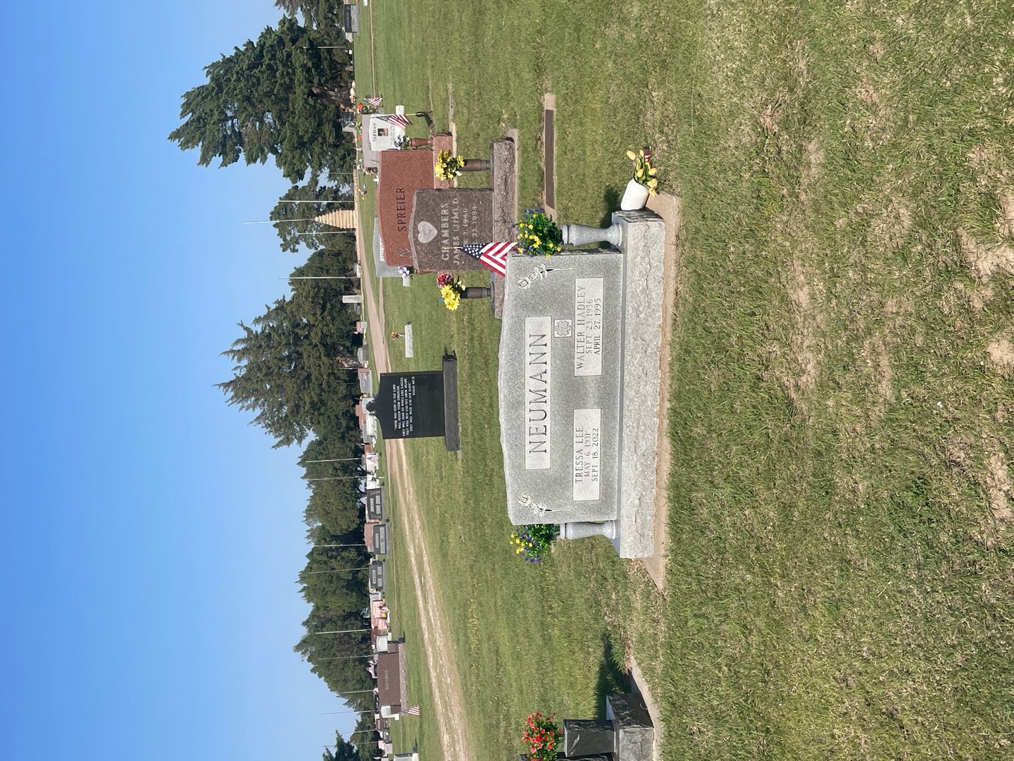 Walter Hadley Neumann's grave. Photo 1