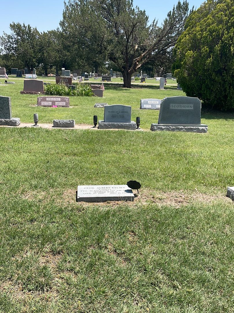 Cecil Albert Kelsey's grave. Photo 1