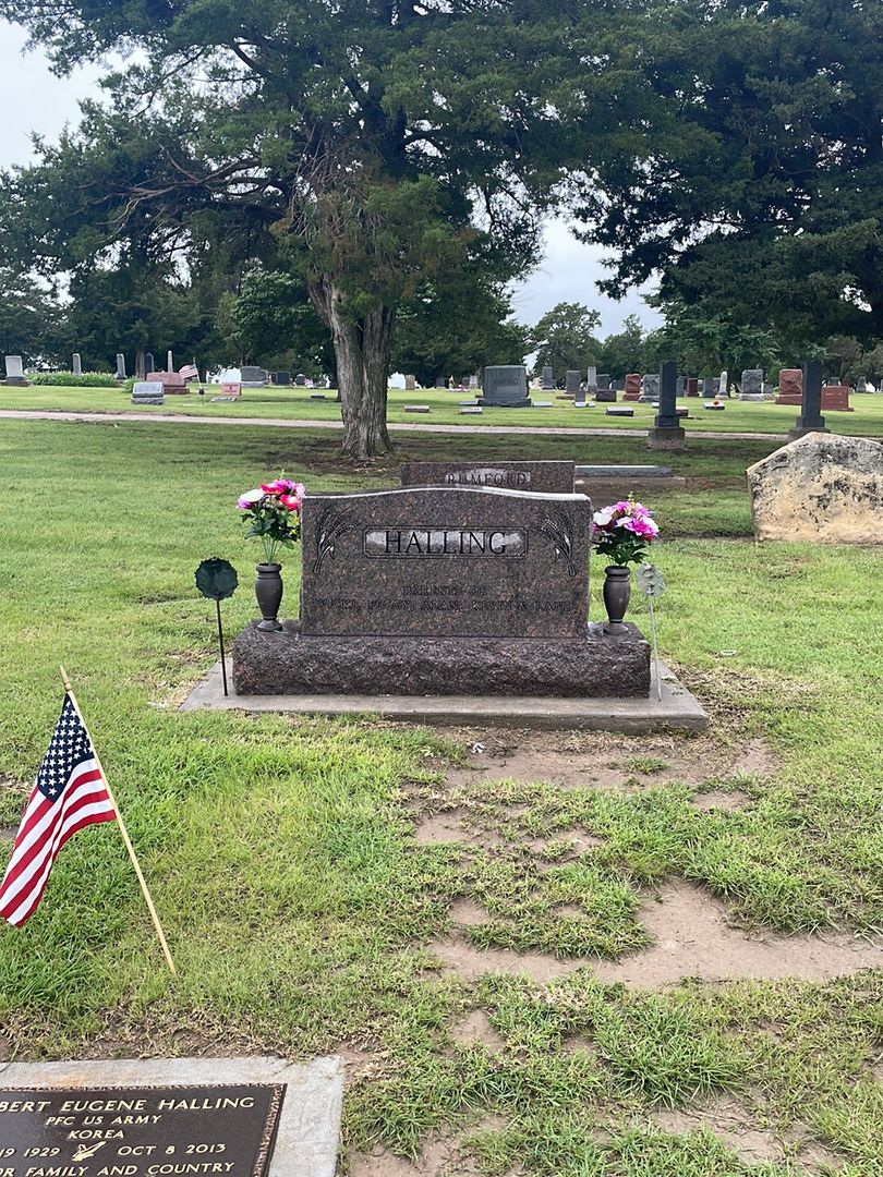 Lois Ann Halling's grave. Photo 1